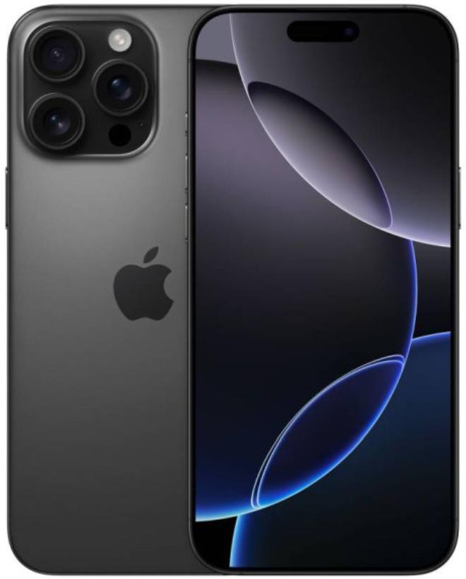 Apple iPhone 16 Pro, Black Titanium, 128GB